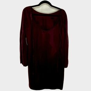 Cloth & Stone Anthropologie Purple Bell Sleeve Tunic Dress NWT Size S Made in US